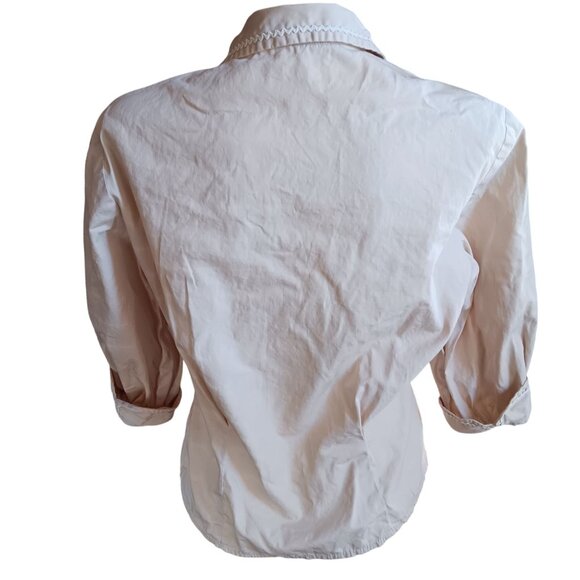 Vintage Women's Blouse Large 1950's Fritzi Calfirnia Darter Rik Rak Rockabilly - Picture 6 of 7